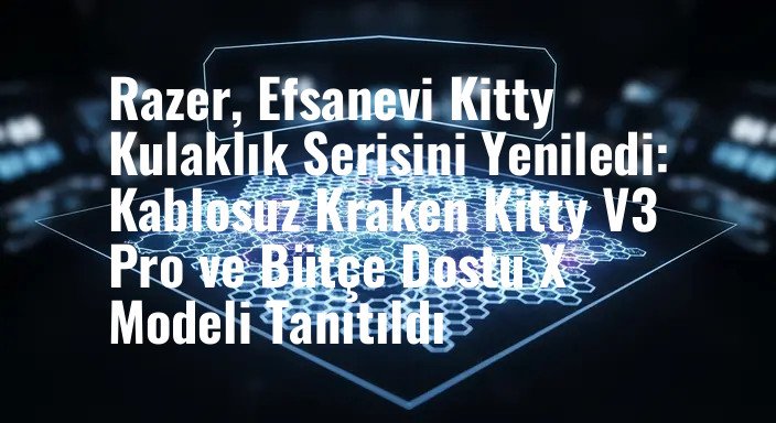 Razer, Efsanevi Kitty Kulaklık Serisini Yeniledi: Kablosuz Kraken Kitty V3 Pro ve Bütçe Dostu X Modeli Tanıtıldı