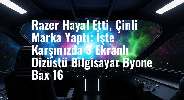 Razer Hayal Etti, Çinli Marka Yaptı: İşte Karşınızda 3 Ekranlı Dizüstü Bilgisayar Byone Bax 16