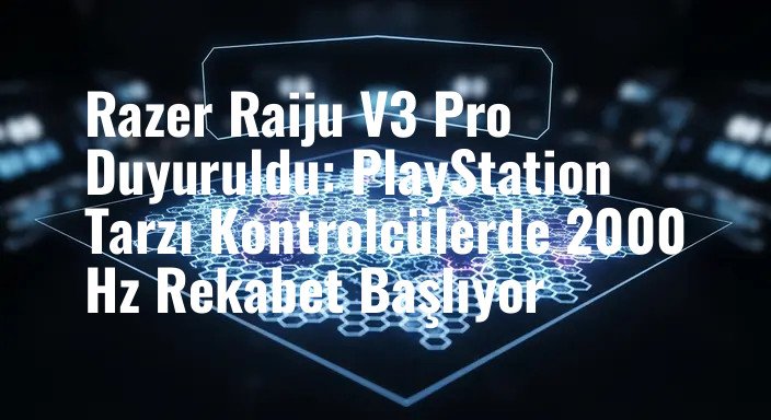 Razer Raiju V3 Pro Duyuruldu: PlayStation Tarzı Kontrolcülerde 2000 Hz Rekabet Başlıyor