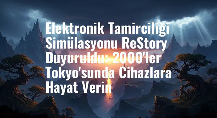 Elektronik Tamirciliği Simülasyonu ReStory Duyuruldu: 2000'ler Tokyo'sunda Cihazlara Hayat Verin
