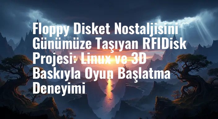 Floppy Disket Nostaljisini Günümüze Taşıyan RFIDisk Projesi: Linux ve 3D Baskıyla Oyun Başlatma Deneyimi