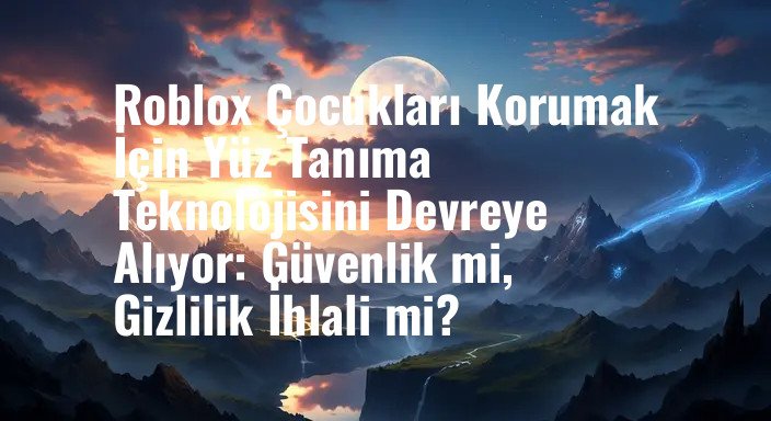 Roblox Çocukları Korumak İçin Yüz Tanıma Teknolojisini Devreye Alıyor: Güvenlik mi, Gizlilik İhlali mi?