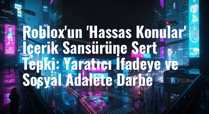 Roblox'un 'Hassas Konular' İçerik Sansürüne Sert Tepki: Yaratıcı İfadeye ve Sosyal Adalete Darbe