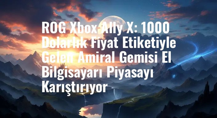 ROG Xbox Ally X: 1000 Dolarlık Fiyat Etiketiyle Gelen Amiral Gemisi El Bilgisayarı Piyasayı Karıştırıyor