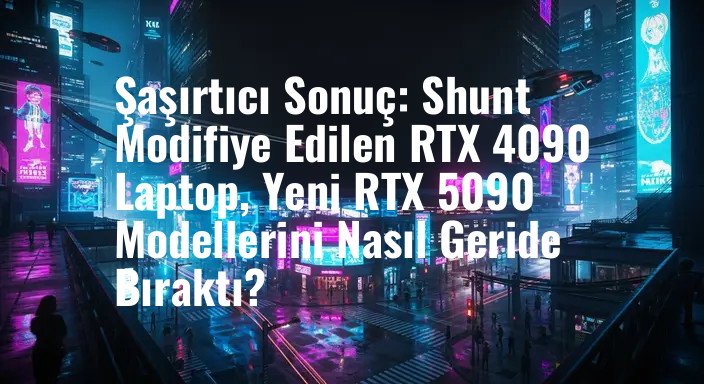Şaşırtıcı Sonuç: Shunt Modifiye Edilen RTX 4090 Laptop, Yeni RTX 5090 Modellerini Nasıl Geride Bıraktı?