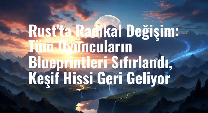Rust'ta Radikal Değişim: Tüm Oyuncuların Blueprintleri Sıfırlandı, Keşif Hissi Geri Geliyor