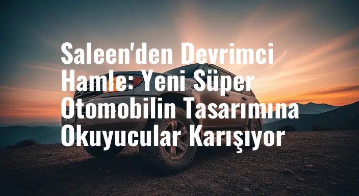 Saleen'den Devrimci Hamle: Yeni Süper Otomobilin Tasarımına Okuyucular Karışıyor