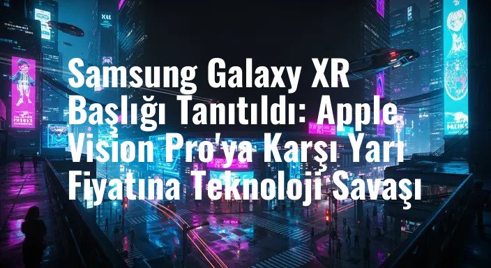 Samsung Galaxy XR Başlığı Tanıtıldı: Apple Vision Pro'ya Karşı Yarı Fiyatına Teknoloji Savaşı