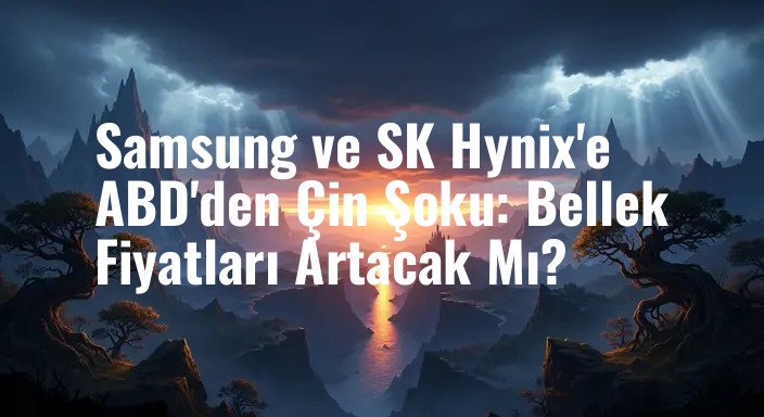 Samsung ve SK Hynix'e ABD'den Çin Şoku: Bellek Fiyatları Artacak Mı?
