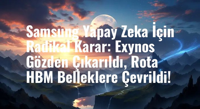 Samsung Yapay Zeka İçin Radikal Karar: Exynos Gözden Çıkarıldı, Rota HBM Belleklere Çevrildi!