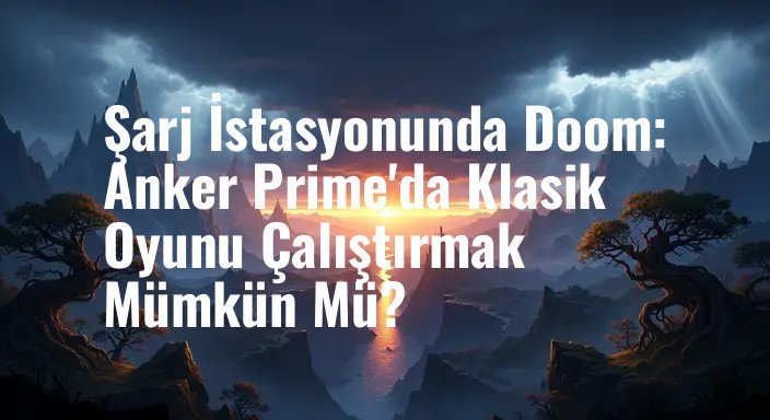 Şarj İstasyonunda Doom: Anker Prime'da Klasik Oyunu Çalıştırmak Mümkün Mü?
