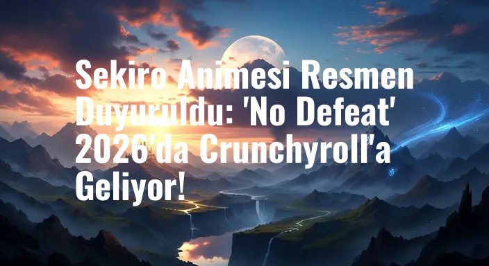 Sekiro Animesi Resmen Duyuruldu: 'No Defeat' 2026'da Crunchyroll'a Geliyor!