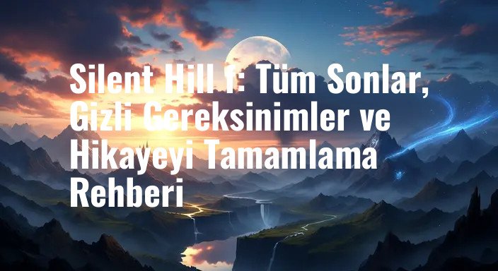 Silent Hill f: Tüm Sonlar, Gizli Gereksinimler ve Hikayeyi Tamamlama Rehberi