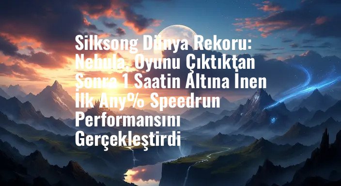 Silksong Dünya Rekoru: Nebula, Oyunu Çıktıktan Sonra 1 Saatin Altına İnen İlk Any% Speedrun Performansını Gerçekleştirdi