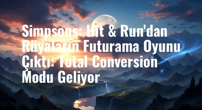Simpsons: Hit & Run'dan Rüyaların Futurama Oyunu Çıktı: Total Conversion Modu Geliyor
