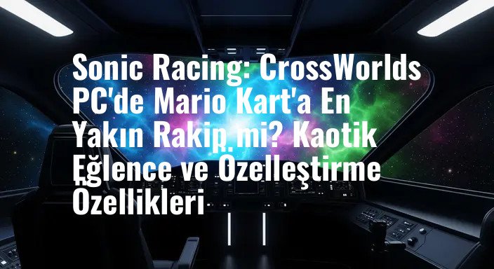 Sonic Racing: CrossWorlds PC'de Mario Kart'a En Yakın Rakip mi? Kaotik Eğlence ve Özelleştirme Özellikleri