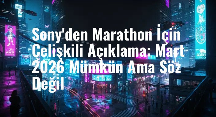 Sony'den Marathon İçin Çelişkili Açıklama: Mart 2026 Mümkün Ama Söz Değil