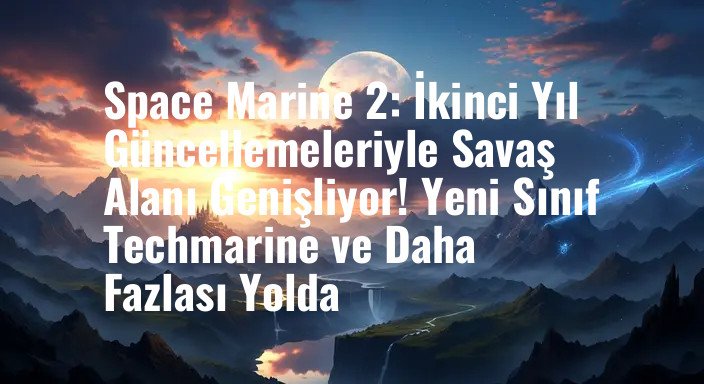 Space Marine 2: İkinci Yıl Güncellemeleriyle Savaş Alanı Genişliyor! Yeni Sınıf Techmarine ve Daha Fazlası Yolda