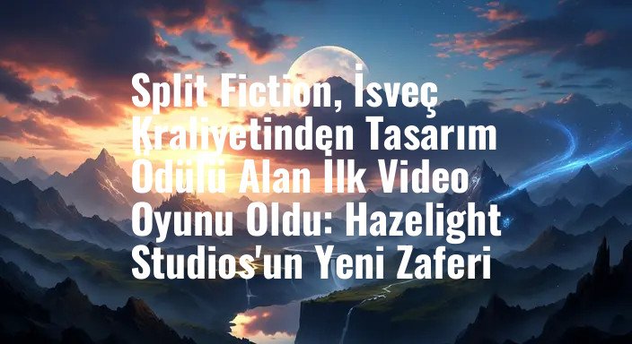 Split Fiction, İsveç Kraliyetinden Tasarım Ödülü Alan İlk Video Oyunu Oldu: Hazelight Studios'un Yeni Zaferi
