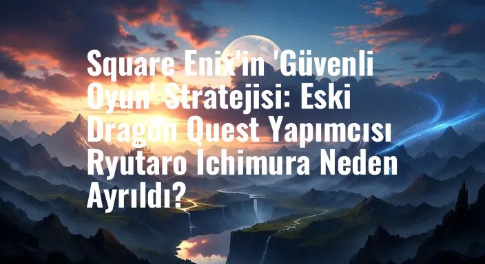 Square Enix'in 'Güvenli Oyun' Stratejisi: Eski Dragon Quest Yapımcısı Ryutaro Ichimura Neden Ayrıldı?