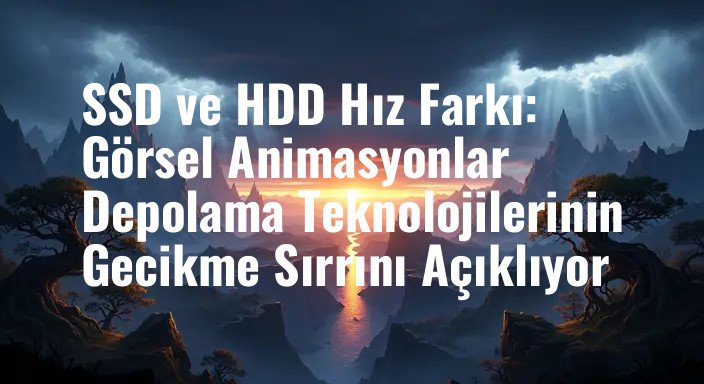 SSD ve HDD Hız Farkı: Görsel Animasyonlar Depolama Teknolojilerinin Gecikme Sırrını Açıklıyor