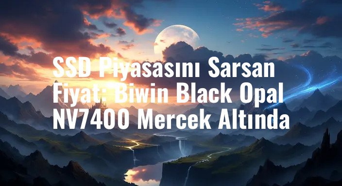 SSD Piyasasını Sarsan Fiyat: Biwin Black Opal NV7400 Mercek Altında