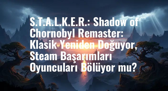 S.T.A.L.K.E.R.: Shadow of Chornobyl Remaster: Klasik Yeniden Doğuyor, Steam Başarımları Oyuncuları Bölüyor mu?