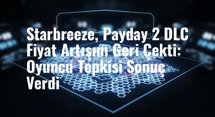 Starbreeze, Payday 2 DLC Fiyat Artışını Geri Çekti: Oyuncu Tepkisi Sonuç Verdi