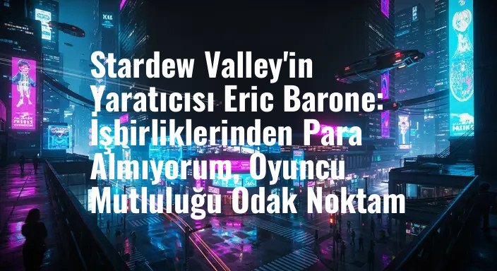 Stardew Valley'in Yaratıcısı Eric Barone: İşbirliklerinden Para Almıyorum, Oyuncu Mutluluğu Odak Noktam