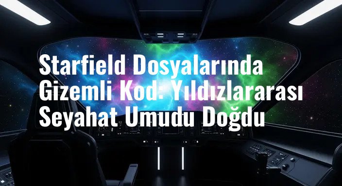 Starfield Dosyalarında Gizemli Kod: Yıldızlararası Seyahat Umudu Doğdu