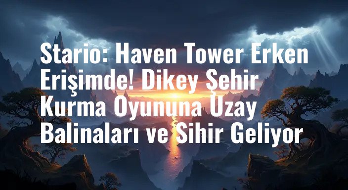 Stario: Haven Tower Erken Erişimde! Dikey Şehir Kurma Oyununa Uzay Balinaları ve Sihir Geliyor