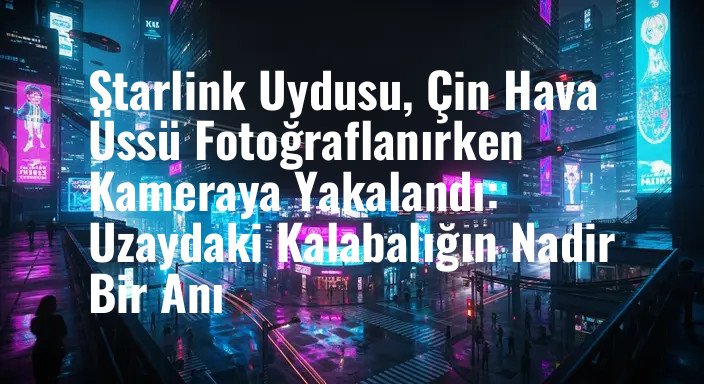 Starlink Uydusu, Çin Hava Üssü Fotoğraflanırken Kameraya Yakalandı: Uzaydaki Kalabalığın Nadir Bir Anı