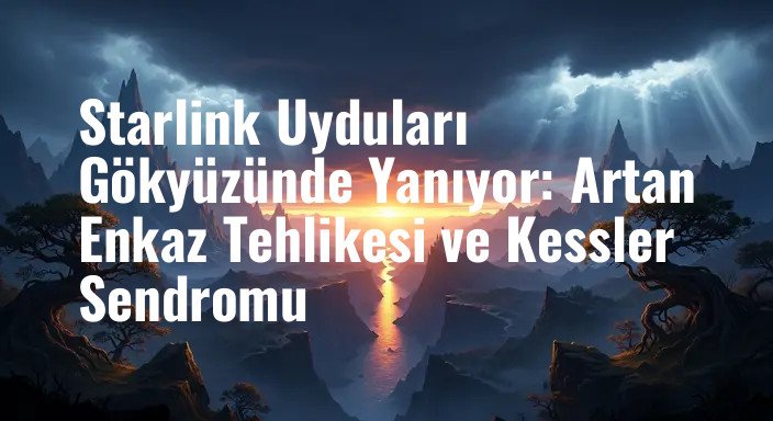 Starlink Uyduları Gökyüzünde Yanıyor: Artan Enkaz Tehlikesi ve Kessler Sendromu
