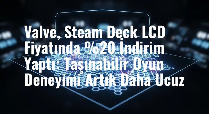 Valve, Steam Deck LCD Fiyatında %20 İndirim Yaptı: Taşınabilir Oyun Deneyimi Artık Daha Ucuz