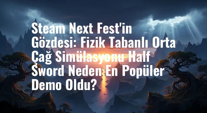 Steam Next Fest'in Gözdesi: Fizik Tabanlı Orta Çağ Simülasyonu Half Sword Neden En Popüler Demo Oldu?