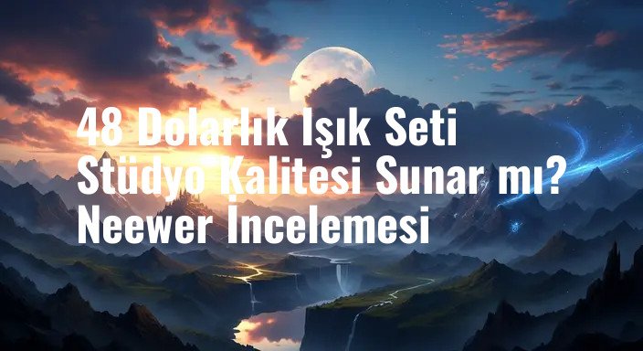 48 Dolarlık Işık Seti Stüdyo Kalitesi Sunar mı? Neewer İncelemesi