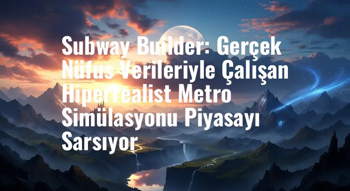 Subway Builder: Gerçek Nüfus Verileriyle Çalışan Hiperrealist Metro Simülasyonu Piyasayı Sarsıyor