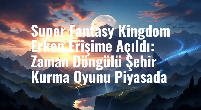 Super Fantasy Kingdom Erken Erişime Açıldı: Zaman Döngülü Şehir Kurma Oyunu Piyasada