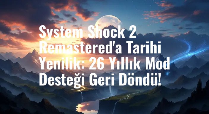 System Shock 2 Remastered'a Tarihi Yenilik: 26 Yıllık Mod Desteği Geri Döndü!
