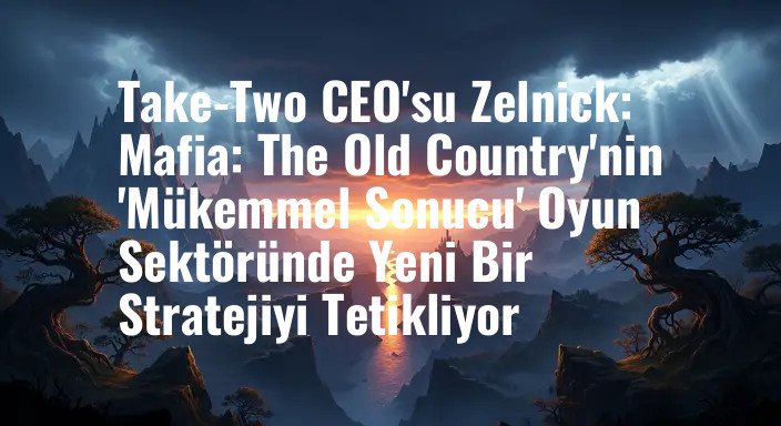 Take-Two CEO'su Zelnick: Mafia: The Old Country'nin 'Mükemmel Sonucu' Oyun Sektöründe Yeni Bir Stratejiyi Tetikliyor