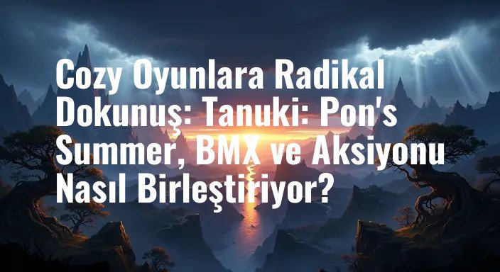 Cozy Oyunlara Radikal Dokunuş: Tanuki: Pon's Summer, BMX ve Aksiyonu Nasıl Birleştiriyor?