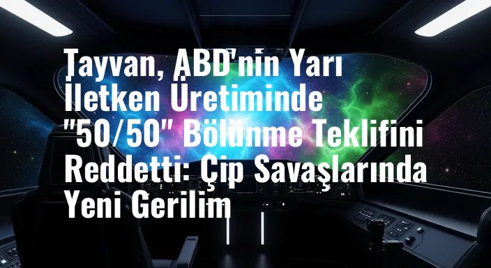 Tayvan, ABD'nin Yarı İletken Üretiminde "50/50" Bölünme Teklifini Reddetti: Çip Savaşlarında Yeni Gerilim