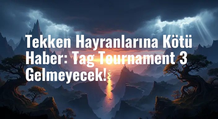Tekken Hayranlarına Kötü Haber: Tag Tournament 3 Gelmeyecek!