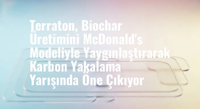 Terraton, Biochar Üretimini McDonald's Modeliyle Yaygınlaştırarak Karbon Yakalama Yarışında Öne Çıkıyor