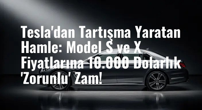 Tesla'dan Tartışma Yaratan Hamle: Model S ve X Fiyatlarına 10.000 Dolarlık 'Zorunlu' Zam!