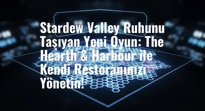 Stardew Valley Ruhunu Taşıyan Yeni Oyun: The Hearth & Harbour ile Kendi Restoranınızı Yönetin!
