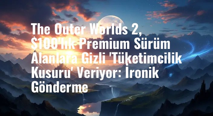 The Outer Worlds 2, $100'lık Premium Sürüm Alanlara Gizli 'Tüketimcilik Kusuru' Veriyor: İronik Gönderme