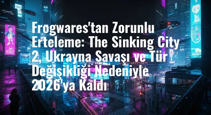 Frogwares'tan Zorunlu Erteleme: The Sinking City 2, Ukrayna Savaşı ve Tür Değişikliği Nedeniyle 2026'ya Kaldı