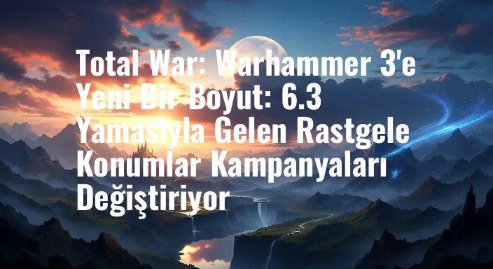Total War: Warhammer 3'e Yeni Bir Boyut: 6.3 Yamasıyla Gelen Rastgele Konumlar Kampanyaları Değiştiriyor