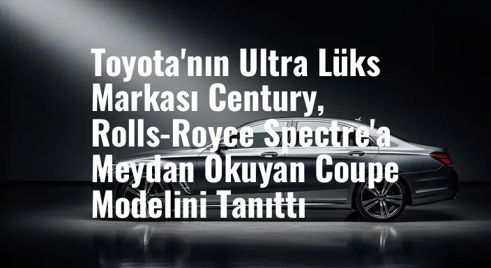 Toyota'nın Ultra Lüks Markası Century, Rolls-Royce Spectre'a Meydan Okuyan Coupe Modelini Tanıttı